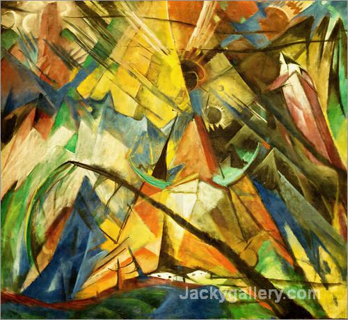 Tyrol by Franz Marc paintings reproduction